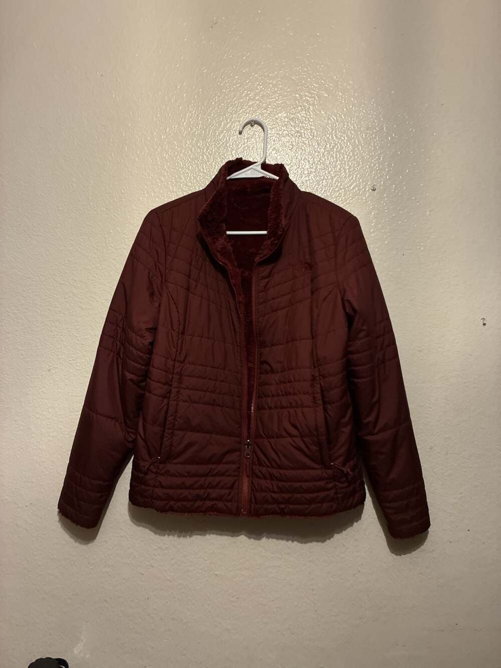 The North Face Women's Reversible Faux Fur Lined Puffer Jacket
